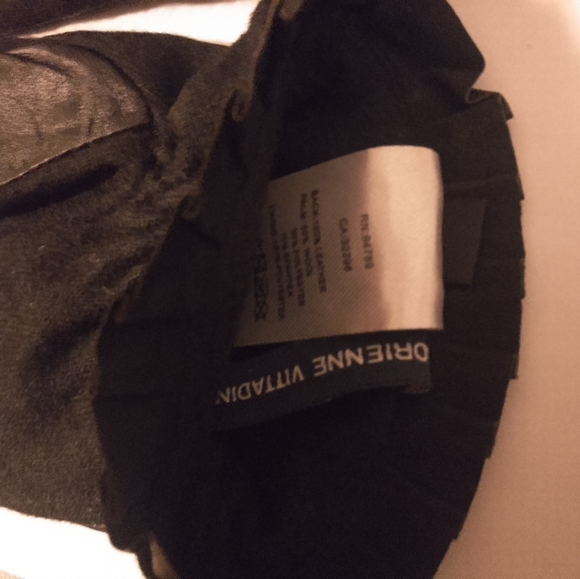 NWOT VITTADINI design Gloves size 7 Wool and leather fabric - Picture 2 of 5